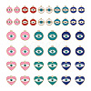 Craftdady 44Pcs 11 Style Rack Plating Alloy Enamel Pendants FIND-CD0001-37-3