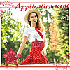 3D Flower Polyester Sequin Brooches for Backpack Clothes JEWB-WH0030-63B-5