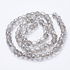 Electroplated Glass Beads Strands X-EGLA-Q092-10mm-A05-2