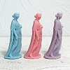 3D Buddhist Woman DIY Food Grade Silicone Statue Candle Molds PW-WG89310-01-5