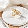 Alloy Adjustable Rings for Women RJEW-B108-06KCG-03-4