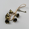 Iron Bell Witch Wind Chimes for Door Wall Hanging Ornaments HJEW-WH20003-32-2
