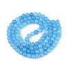 Baking Paint Crackle Glass Beads Strands GLAA-Q106-03A-04-2