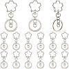18Pcs Alloy Keychain Clasps KEYC-SC0001-72P-1