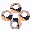 Resin & Walnut Wood Pendants RESI-N025-004B-B02-1