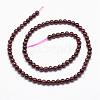 Natural Garnet Bead Strands G-P217-33-4mm-2