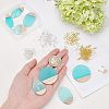 Olycraft Teardrop Oval Flat Round Dangle Earring DIY Making Kit DIY-OC0007-92-3