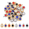 Unicraftale 32Pcs 8 Color 304 Stainless Steel Rhinestone Charms STAS-UN0023-86-1