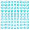 100Pcs 5 Styles Transparent Acrylic Beads TACR-TA0001-54C-1