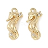 Brass Micro Pave Cubic Zirconia Charms KK-I719-37G-1