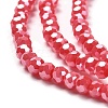 Electroplate Opaque Glass Beads Strands EGLA-A035-P3mm-A03-3