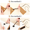 Braided PU Leather & Iron Chain Bag Handles FIND-WH0143-21KCG-01-4