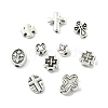 100Pcs 10 Styles Tibetan Styles Alloy Beads FIND-CJ0006-03-8