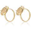Brass Adjustable Ring Findings KK-BBC0018-54A-6