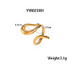 304 Stainless Steel Snake-Shaped Cuff Rings for Women LS-FT0606-1-1