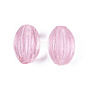 Handmade Ribbed Lampwork Beads LAMP-N042-01A-1
