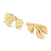 Rack Plating Brass Bowknot Stud Earring EJEW-H099-05G-1