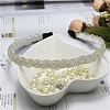 Plastic Pearl Beaded Hair Bands PW-WG46126-06-1