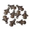 Tibetan Style Angel Alloy Pendants TIBEP-A579-AB-NR-3
