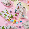 20Pcs 4 Styles Polycotton(Polyester Cotton) Packing Pouches Drawstring Bags ABAG-TA0002-09-8