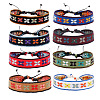 Cotton Flat Cord Bracelets Set PW-WG25250-02-1