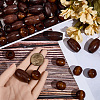 160Pcs 2 Styles Wood Beads WOOD-PA0001-31-3