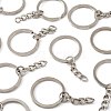 50Pcs Iron Keychain Ring IFIN-FS0001-56-2