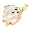 Halloween Theme Brass Enamel Pendants KK-S401-04G-A-2