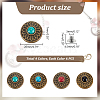 AHADERMAKER 24Pcs 4 Colors Alloy Buttons AJEW-GA0006-89-2