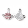 Alloy Rhinestone Pendants ALRI-K049-09B-2