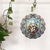 Wind Spinner Stained Iron Pendant Decorations PW-WG9969A-01-2