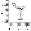 Rack Plating Brass Micro Pave Cubic Zirconia Pendants X-KK-NH0003-02P-3