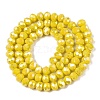 Electroplate Glass Beads Strands EGLA-A044-P6mm-B04-3