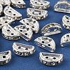 Brass Crystal Rhinestone Spacer Bars RB-T019-02A-S-1