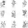 Wooden Stamps AJEW-NB0001-25-7