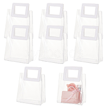 Valentine's Day Rectangle Transparent PVC Storage Bags with Handle ABAG-WH0046-05A