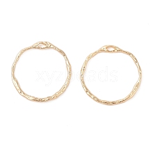 Brass Open Back Bezel Pendants KK-N256-01B-G