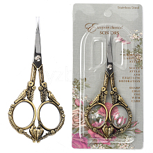 420 Stainless Steel Retro-style Sewing Scissors for Embroidery TOOL-WH0127-16AB