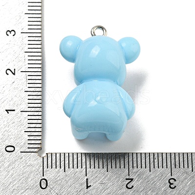 10Pcs Opaque Resin Pendants RESI-H160-01P-07-1