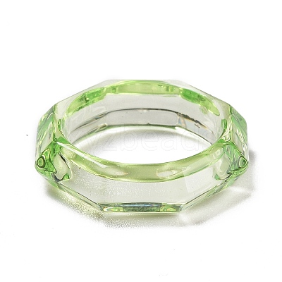 Transparent Acrylic Finger Rings LS-RJEW-T010-09B-1