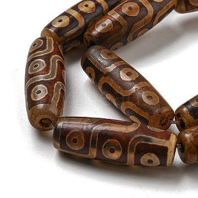 Tibetan Style dZi Beads Strands G-P526-C03-1