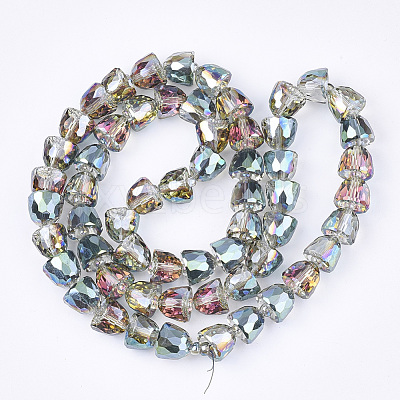 Electroplated Glass Beads X-EGLA-T016-01-B05-1
