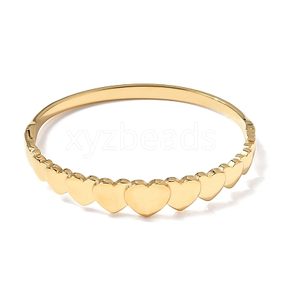 304 Stainless Steel Hinged Bangles for Women BJEW-B168-06G-1