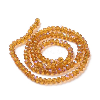 Electroplate Glass Beads Strands EGLA-A034-T6mm-L01-1