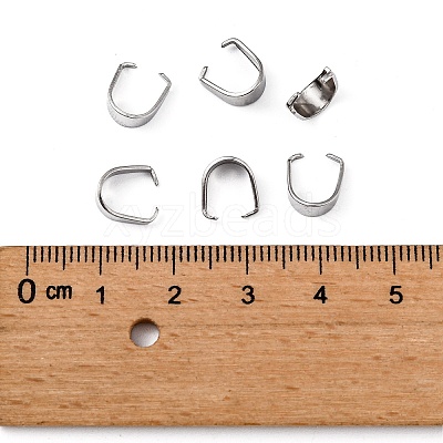 Tarnish Resistant 304 Stainless Steel Snap on Bails LS-STAS-R048-9x7mm-1