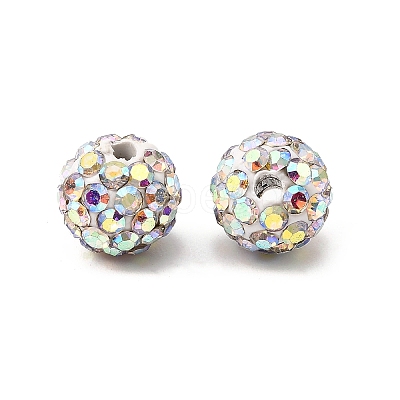 Pave Disco Ball Beads RB-Q195-8mm-AB-1