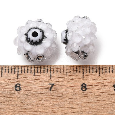 Halloween Opaque Acrylic & Resin Rhinestone Beads RB-CBA95A4-01A-1