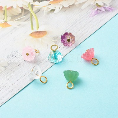 Glass Charms PALLOY-JF00809-1