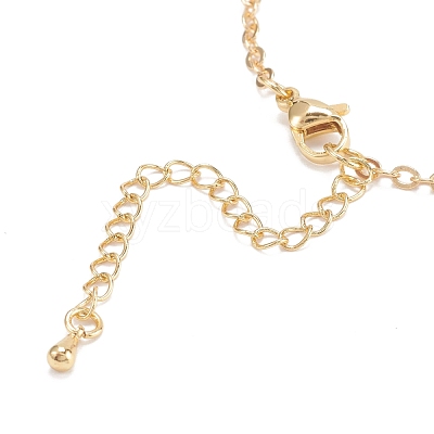 Brass Cable Chain Bracelet Makings X-AJEW-JB00931-1