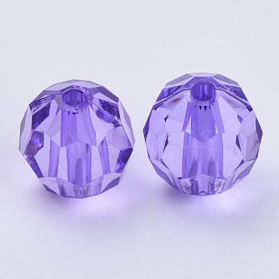Transparent Acrylic Beads X-TACR-Q257-6mm-V50-1